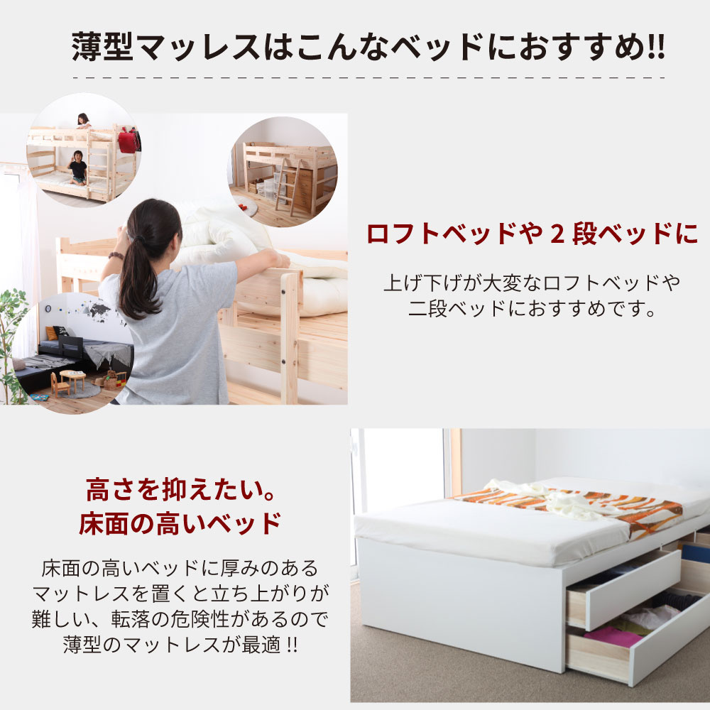 ロフトベッドや２段ベッドに